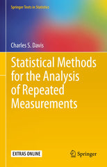 Statistical Methods for the Analysis of Repeated Measurements by Charles S. Davis - used book at Perkology Books