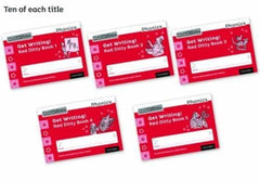Read Write Inc. Phonics: Get Writing!: Red Ditty Books 1-5 Pack of 50 New Edition