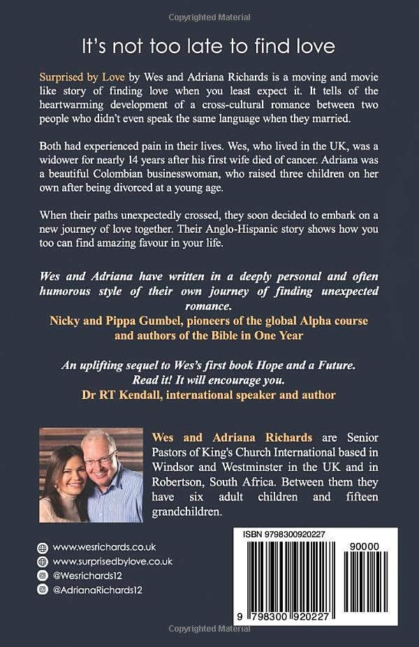 SURPRISED BY LOVE: Finding True Love When Your Least Expected by WES & ADRIANA RICHARDS - used book at Perkology Books