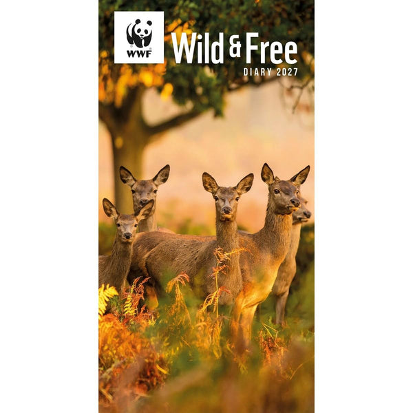 Carousel Worldwide 2027 WWF Wild & Free Slim Diary, Week to View, Deluxe