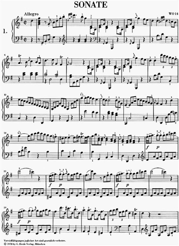 CLEMENTI - Sonatas Selectas Vol.1 para Piano (Urtext)
