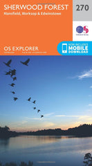 Sherwood Forest Map | Mansfield, Worksop & Edwinstowe | Ordnance Survey | OS Exp by Ordnance Survey - used book at Perkology Books