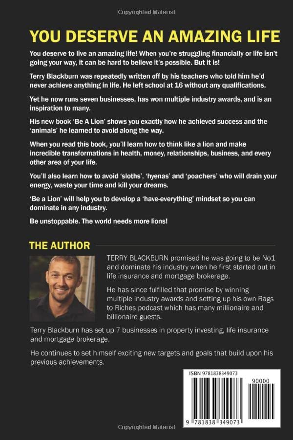 Be A Lion by Terry Blackburn - used book at Perkology Books