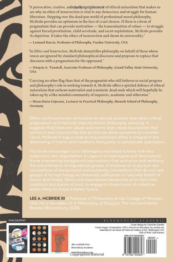 Ethics and Insurrection: A Pragmatism for the Oppressed by Lee A. McBride III - used book at Perkology Books