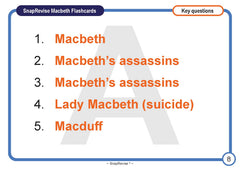 SnapRevise Macbeth Flashcards