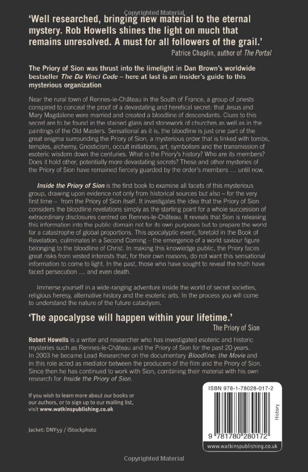 Inside the Prioryof Sion: 6.02 (PAPERBACK) by Robert Howells - used book at Perkology Books