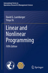 Linear and Nonlinear Programming: 228 by David G. Luenberger - used book at Perkology Books