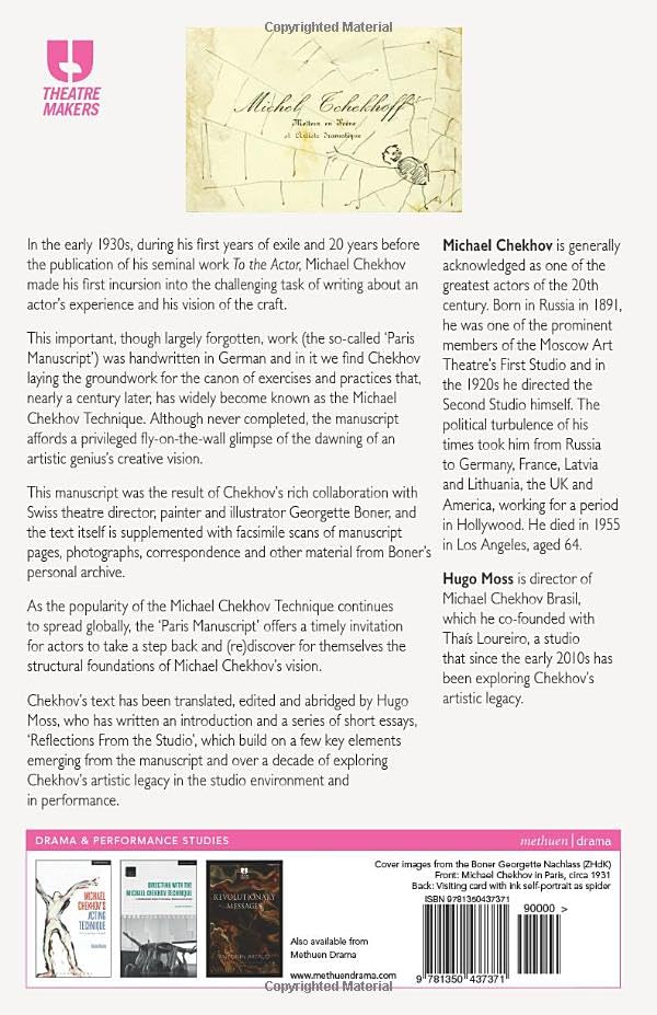 Paris Manuscript, The: The Early Draft Rediscovered (Theatre Makers) by Michael Chekhov - used book at Perkology Books