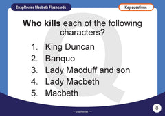SnapRevise Macbeth Flashcards
