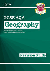 GCSE Geography AQA Revision Guide includes Online Edition, Videos & Quizzes by CGP Books - used book at Perkology Books