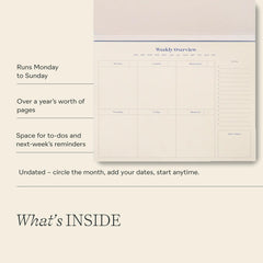 Joy Weekly Desk Planner