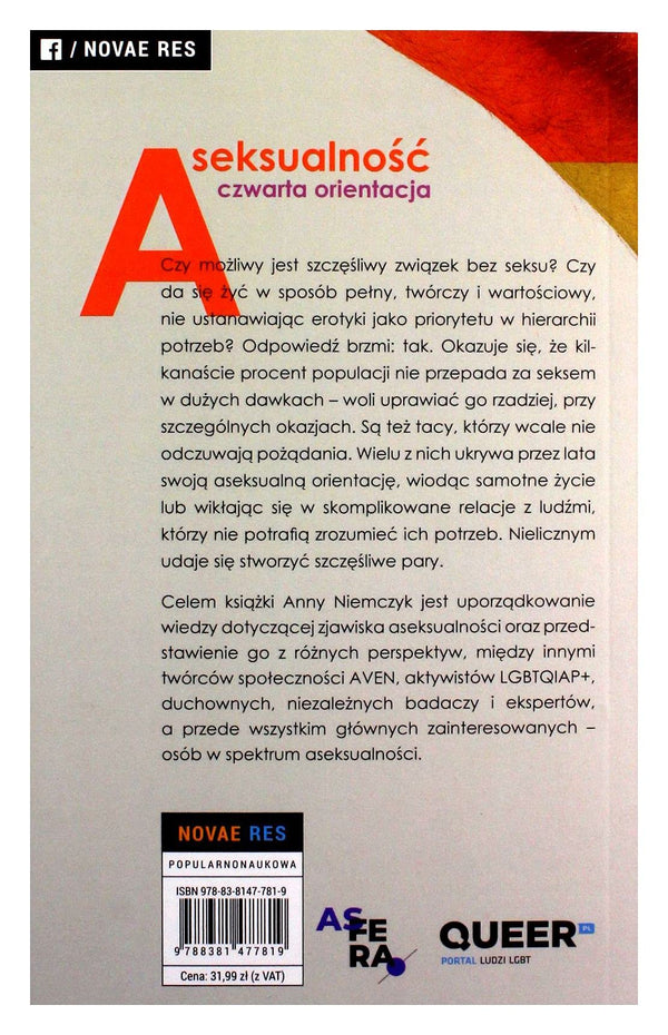 Aseksualność Czwarta orientacja by Anna Niemczyk - used book at Perkology Books
