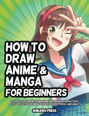 How to Draw Anime and Manga for Beginners by Shinjuku Press - used book at Perkology Books