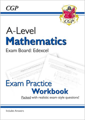 A-Level Maths Edexcel Exam Practice Workbook (includes Answers): for 2026 by CGP Books - used book at Perkology Books