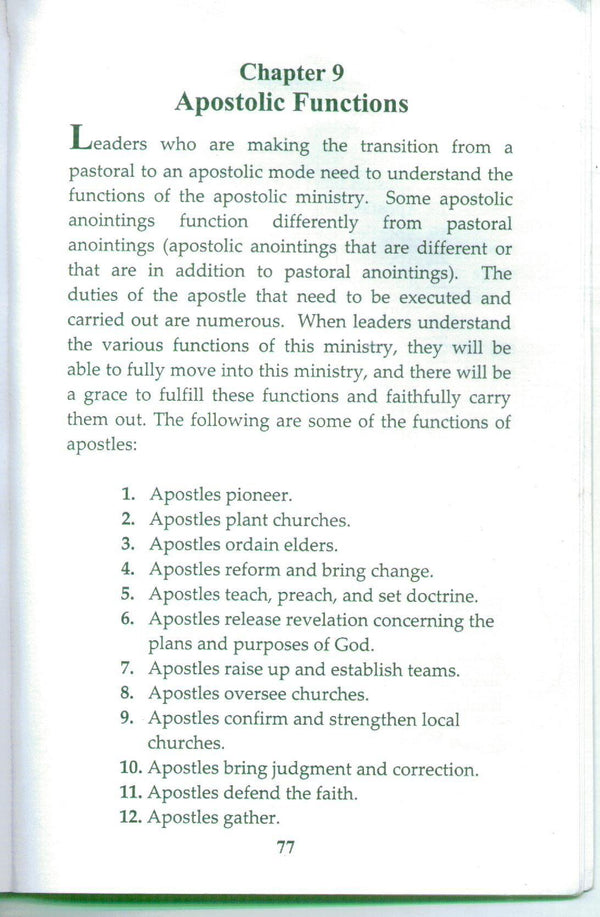 A Shift in Leadership: Transitioning from the Pastoral to the Apostolic [Paperba by John Eckhardt - used book at Perkology Books