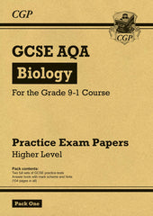 GCSE Biology AQA Practice Papers: Higher Pack 1: for the 2024 and 2025 exams by CGP Books - used book at Perkology Books