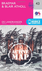 Braemar & Blair Atholl Map | Cairngorms| OS Landranger Map 43 by Ordnance Survey - used book at Perkology Books