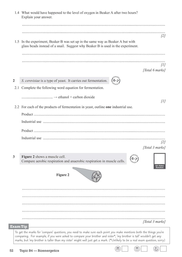 New GCSE Combined Science AQA Higher Exam Practice Workbook with CGP
