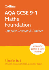 AQA GCSE 9-1 Maths Foundation All-in-One Complete Revision and Practice by Collins GCSE - used book at Perkology Books