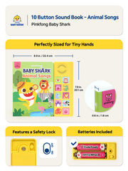 Pinkfong Baby Shark Animal Songs 10 Button Sound Book -