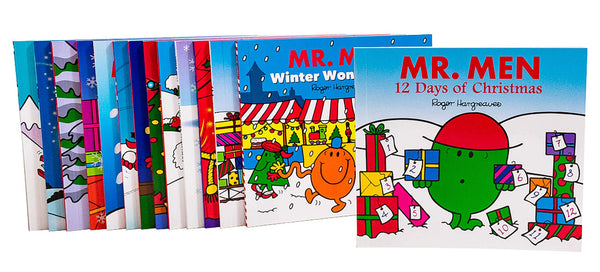 Mr Men and Little Miss Christmas Collection 14 Books Slipcase Set by Roger Hargreaves - used book at Perkology Books