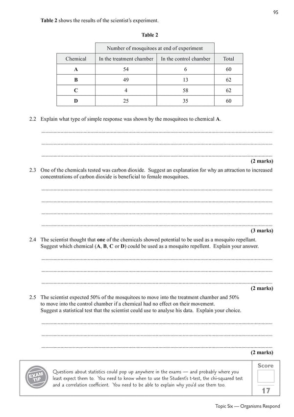 A-Level Biology: AQA Year 1 & 2 Exam Practice Workbook - includes Answers by CGP Books - used book at Perkology Books