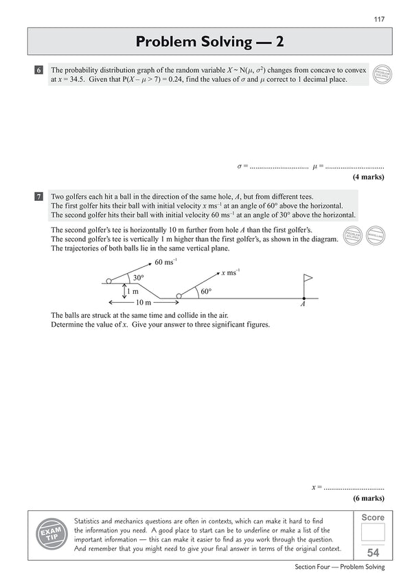A-Level Maths Edexcel Exam Practice Workbook (includes Answers): for 2026 by CGP Books - used book at Perkology Books