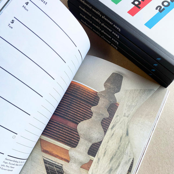 Modernist Weekly Planner 2025 by Derek Lamberton - used book at Perkology Books