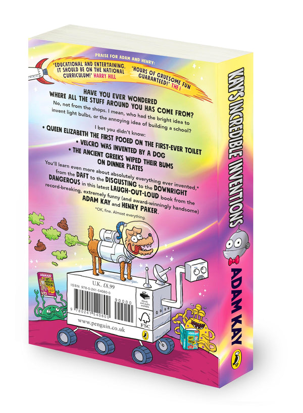 Kay’s Incredible Inventions: A fascinating and fantastically funny guide by Adam Kay - used book at Perkology Books