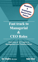 Fast-tracking to Managerial and CEO Roles: Management & Transformation Handbook  by ajeet singhvi - used book at Perkology Books