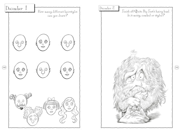 Chris Riddell's Doodle-a-Day: Something to Draw, Colour In or Doodle by Chris Riddell - used book at Perkology Books