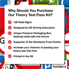Theory Test Experts 128 Road Signs Flash Cards 2026 UK DVSA DVLA Kit