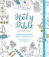 NIV Journalling Bible for Colouring In: With unlined margins and illustrations by New International Version - used book at Perkology Books