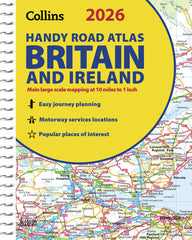 2026 Collins Handy Road Atlas Britain and Ireland: Clear and detailed map by Collins Maps - used book at Perkology Books