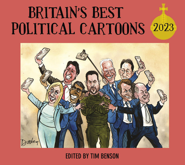 Britain's Best Political Cartoons 2023 by Tim Benson - used book at Perkology Books