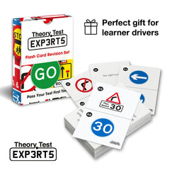 Theory Test Experts 128 Road Signs Flash Cards 2026 UK DVSA DVLA Kit