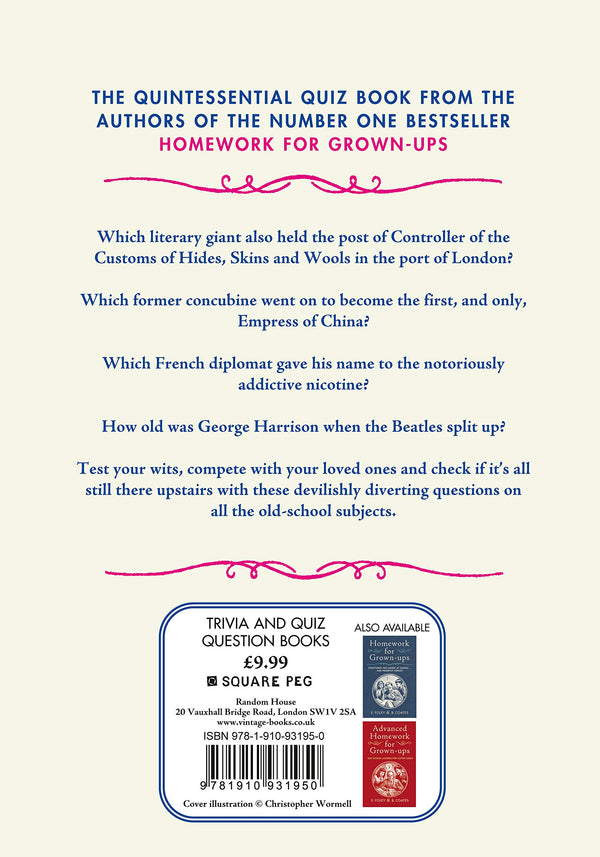 Homework for Grown-Ups Quiz Book