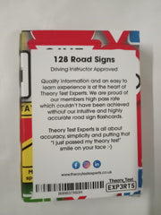Theory Test Experts 128 Road Signs Flash Cards 2026 UK DVSA DVLA Kit