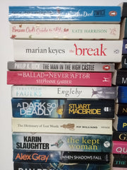 40 x Mixed Fiction Paperback Book Bundle – Crime, Thriller, Romance & More (Used, Good)