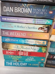 40 x Mixed Fiction Paperback Book Bundle – Crime, Thriller, Romance & More (Used, Good)