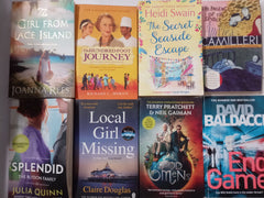 40 x Mixed Fiction Paperback Book Bundle – Crime, Thriller, Romance & More (Used, Good)