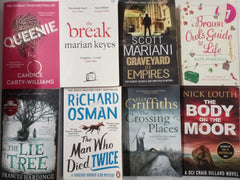40 x Mixed Fiction Paperback Book Bundle – Crime, Thriller, Romance & More (Used, Good)