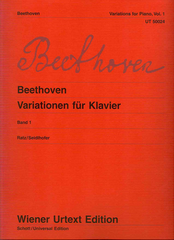 Ludwig van Beethoven-Variations For Piano - Vol. 1-Piano-Instrumental Work by BEETHOVEN - used book at Perkology Books