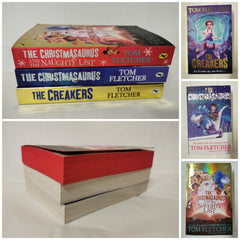 Cover of Tom Fletcher 3 Book Bundle: Creakers, and 2 Christmasaurus Books