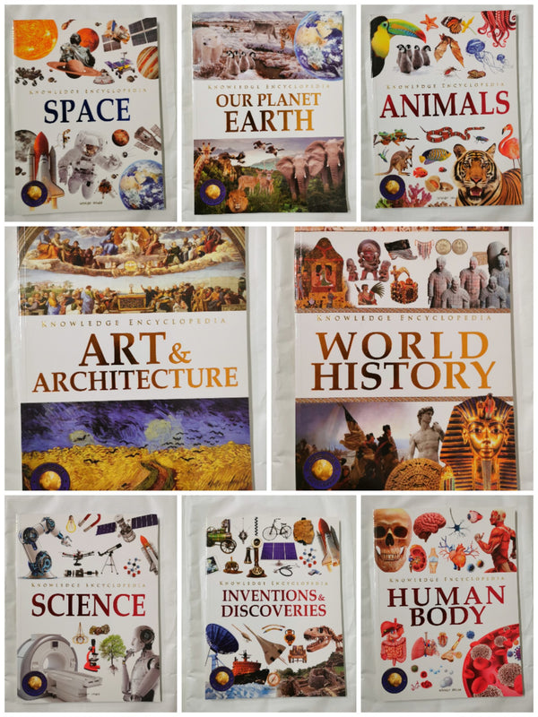Knowledge Encyclopedia - Boxset of 8 Books for Children (Knowledge Encyclopedia