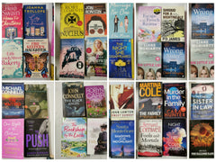 40 Mixed Fiction Paperback Books – Crime, Romance & Contemporary Bundle