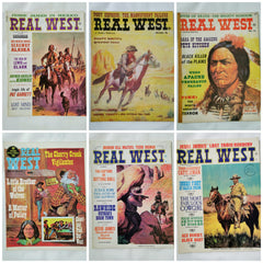 Real West, West, Great West Cowboy Magazines Collection 12 Issues, 1960s -1970