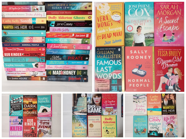 Joblot Wholesale of 30 New Fiction Books Collection Set Fiction, Crime, Teens