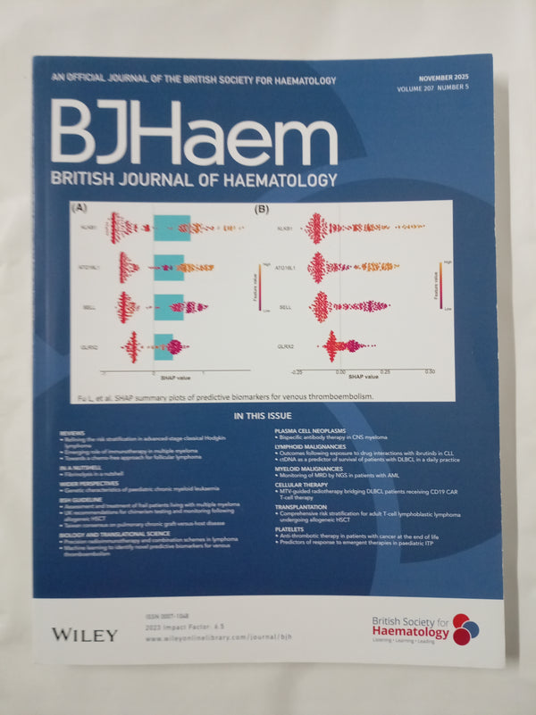 British Journal of Haematology (BJH) - Nov 2025 Vol 207 No 5