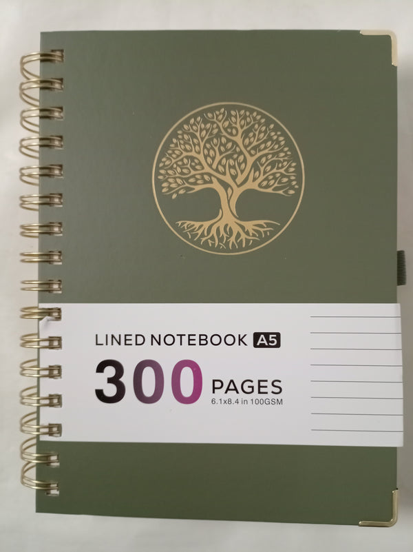 A5 Spiral Notebook With Dividers 300 Pages/150 Sheets 100GSM Lined